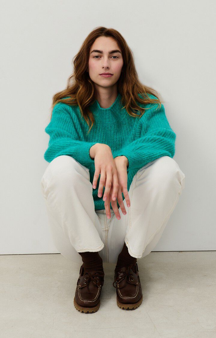 Maglia East Turtleneck Donna Duck Blue Melange