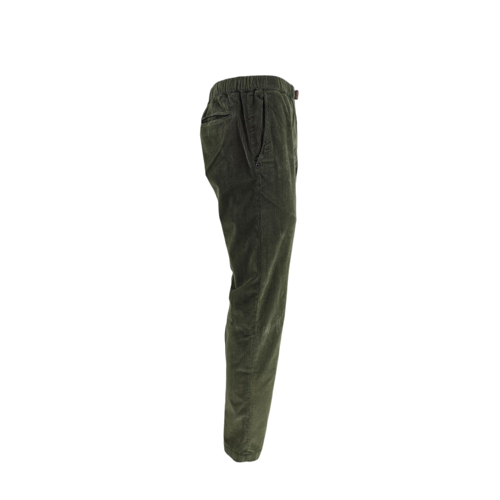 Pantaloni Greg Velluto Donna Bottle Green