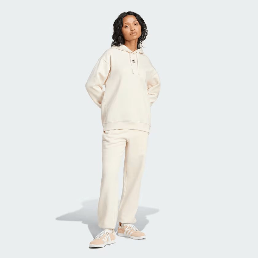 Pantaloni Essentials Fleece Loose Donna Wonder White