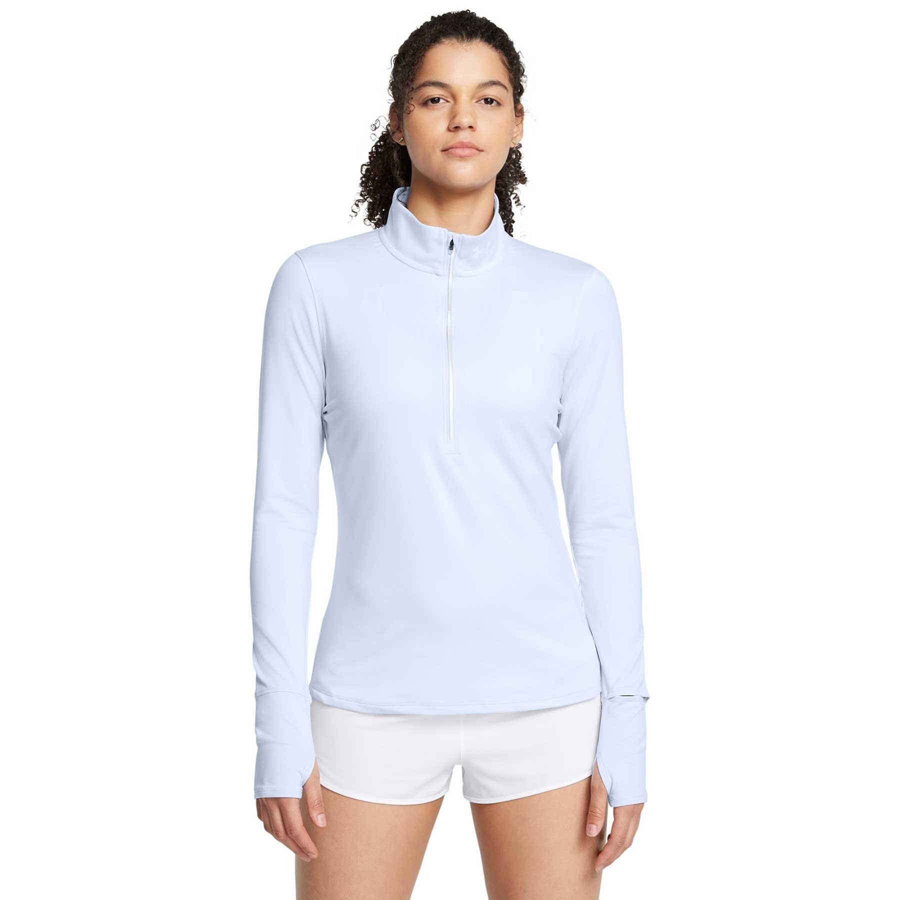 T-shirt Qualifier Run 1/2 Zip Donna Nimbus Blue/Reflective