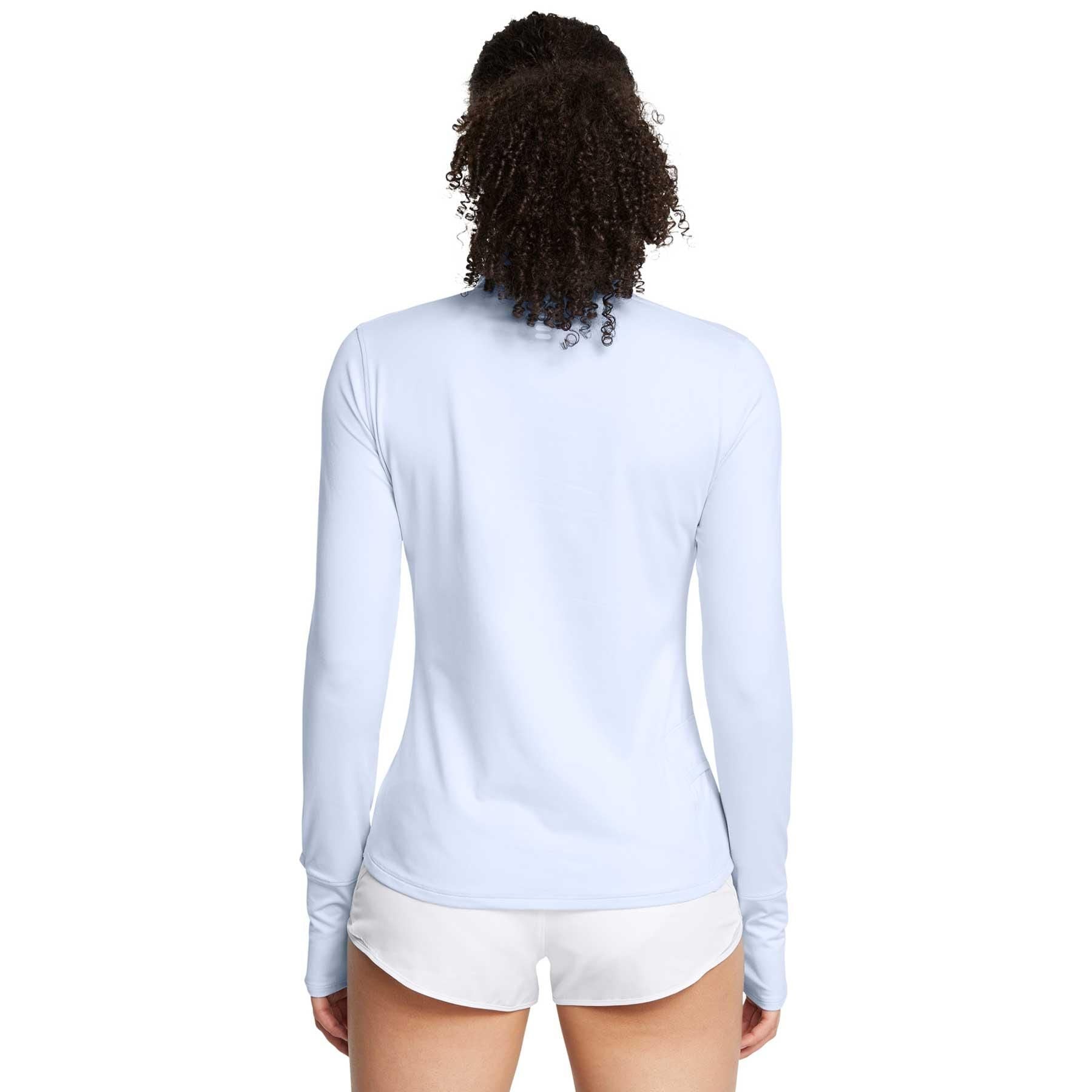 T-shirt Qualifier Run 1/2 Zip Donna Nimbus Blue/Reflective