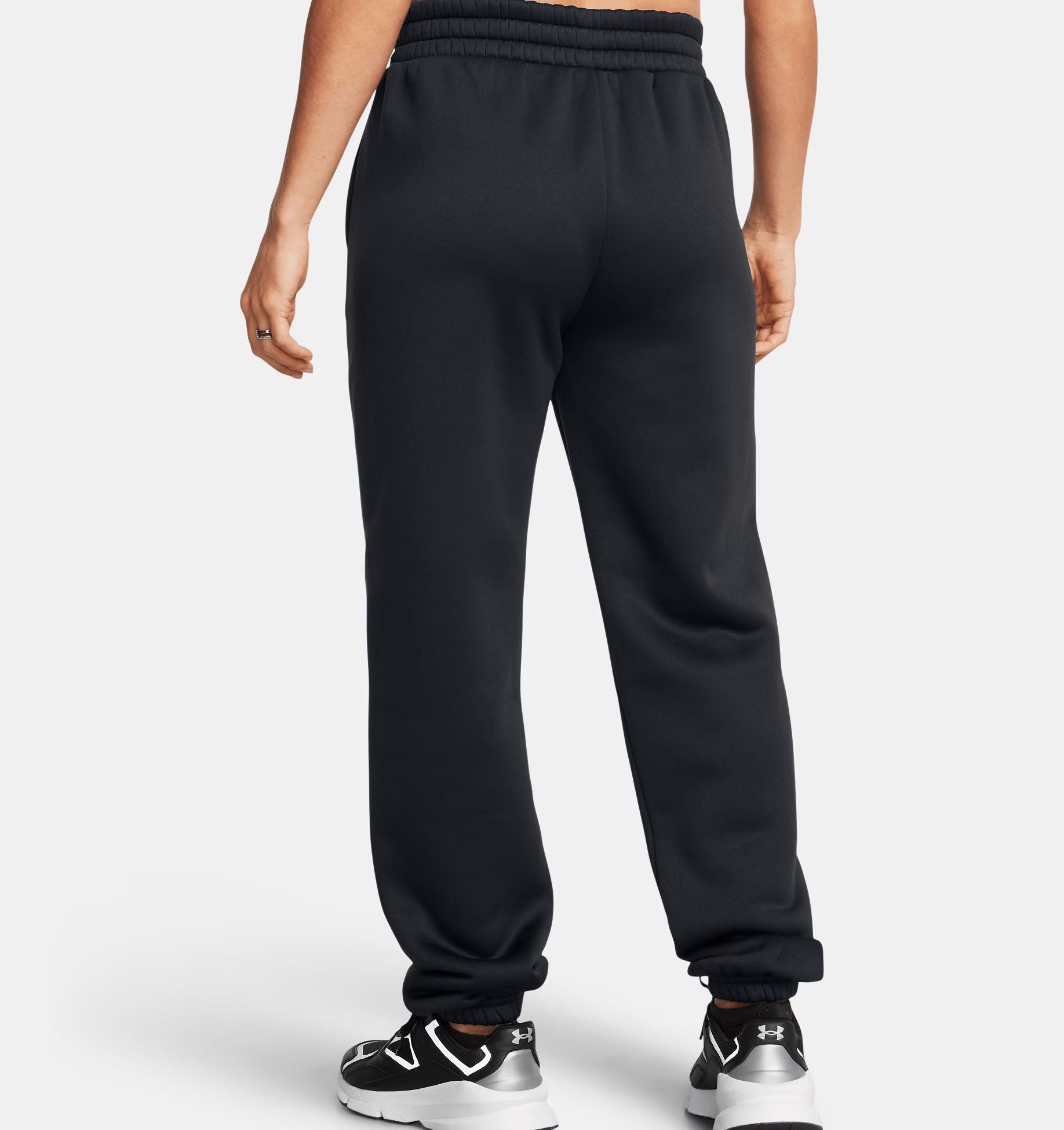 Pantaloni Fleece Pro Gym Donna Black/White