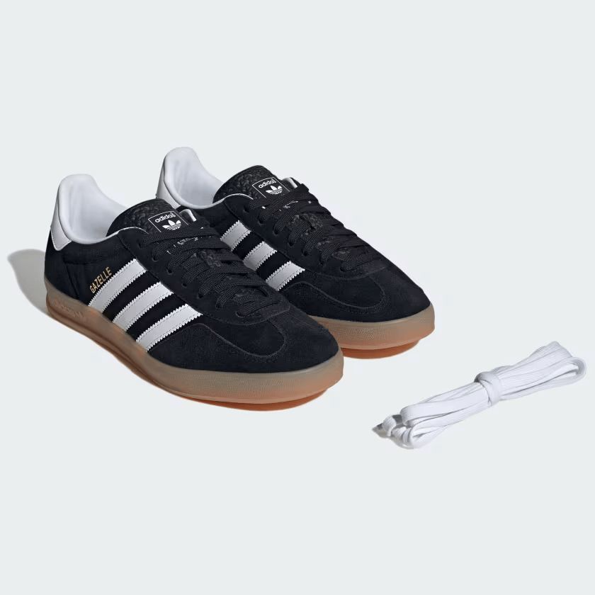 Adidas | Scarpe Gazelle Indoor Core Black/Cloud White/Gum - Fabbrica Ski Sises