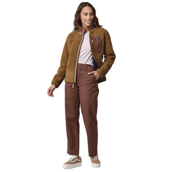 Giacca Classic Retro-X Fleece Donna Nest Brown/Dulse Mauve