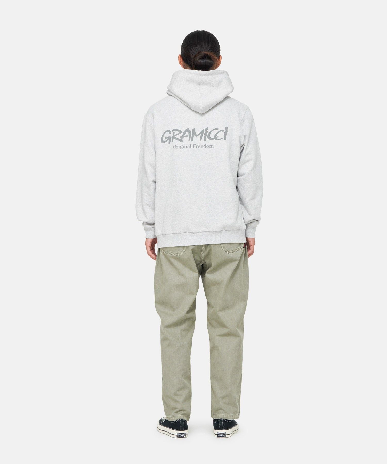 Gramicci | Maglia Original Freedom Hooded Grey Heather - Fabbrica Ski Sises