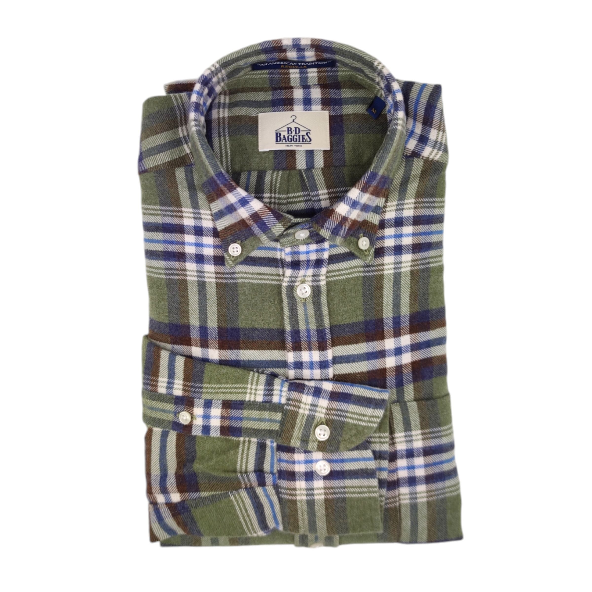 Camicia Bradford Flanel Uomo Green/Blue