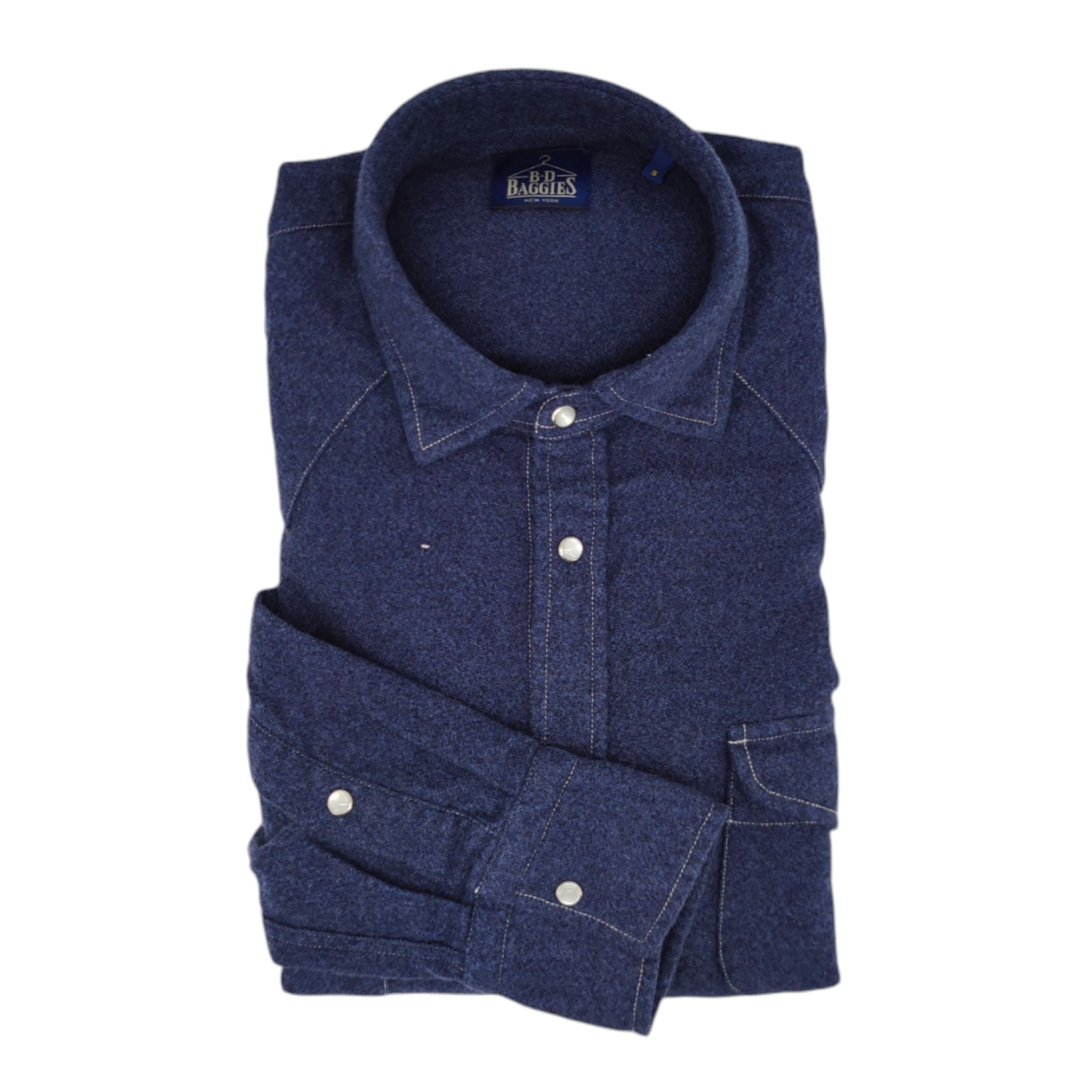 Camicia Texas Flanel Uomo Navy Blue