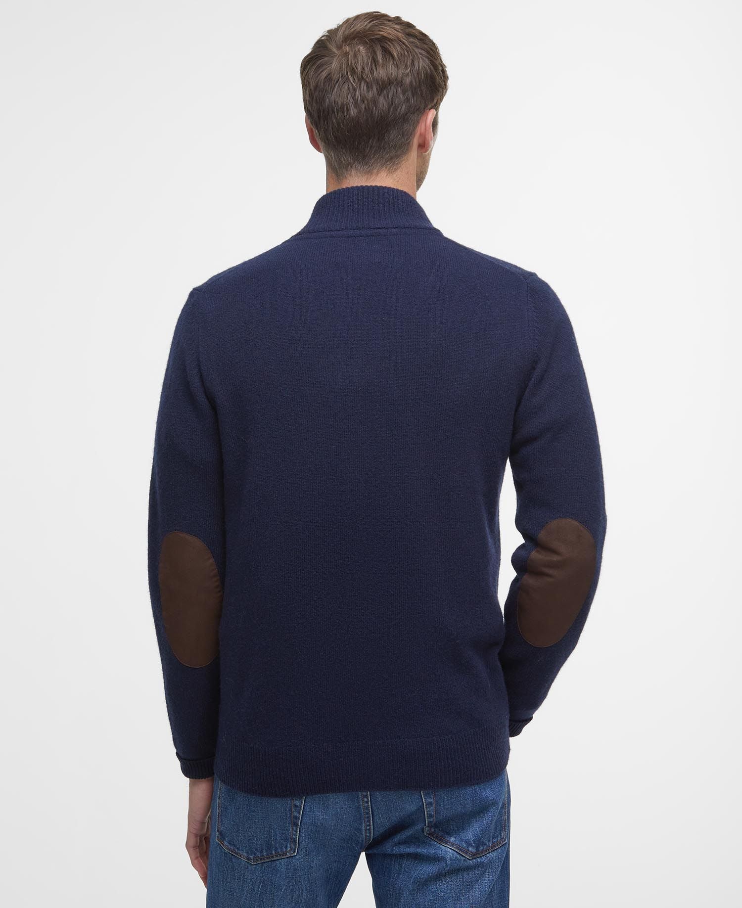 Maglia Patch Zip Uomo Navy