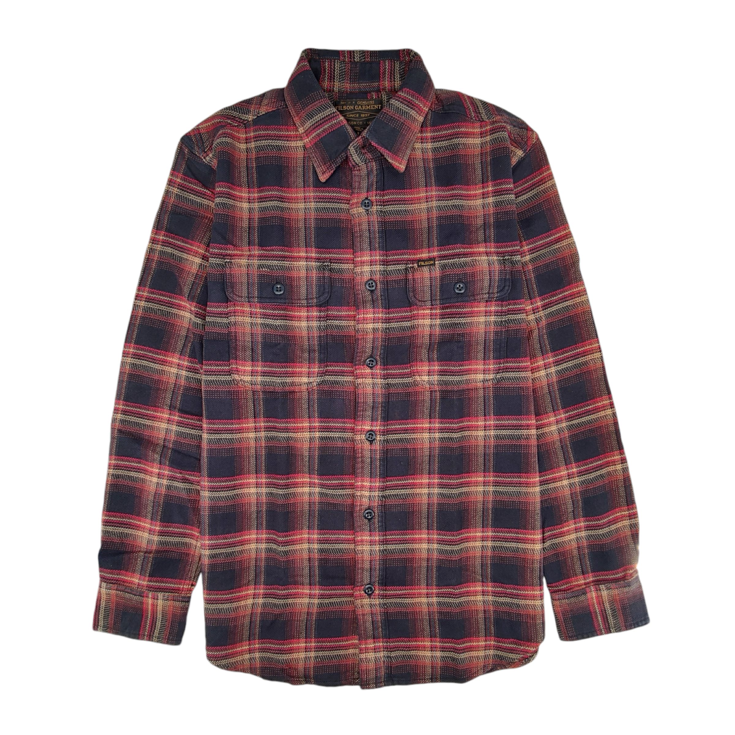 Camicia Vintage Flannel Uomo Black/Rust/Multi