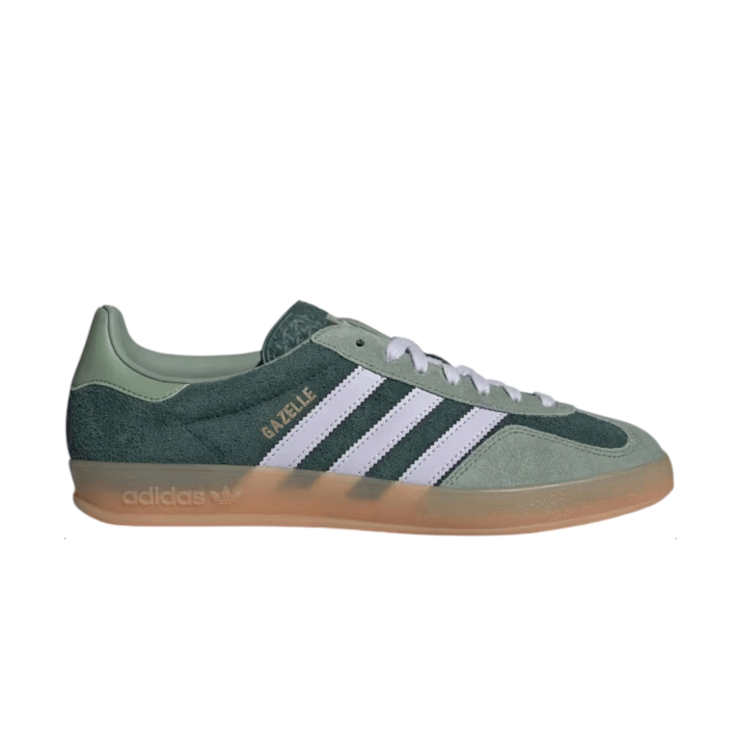 Women's Gazelle Indoor Shoes Mineral Green/Silver Dawn/Silver Green 