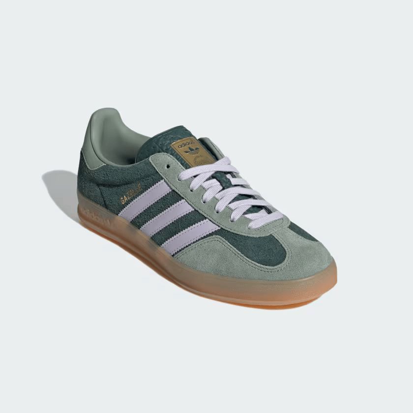 Women's Gazelle Indoor Shoes Mineral Green/Silver Dawn/Silver Green 