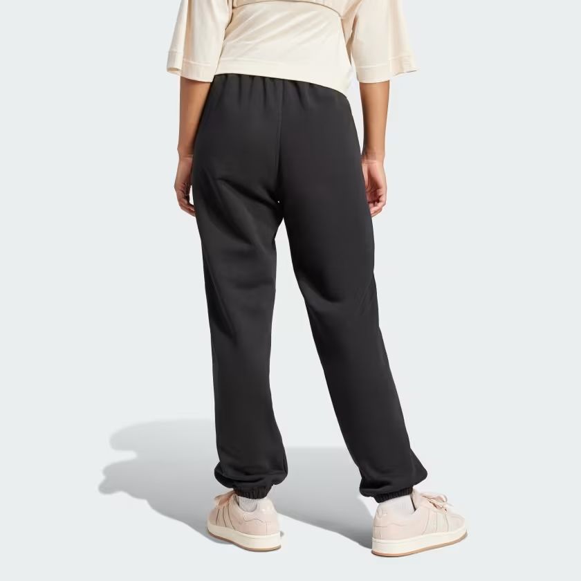 Pantaloni Essentials Fleece Loose Donna Black