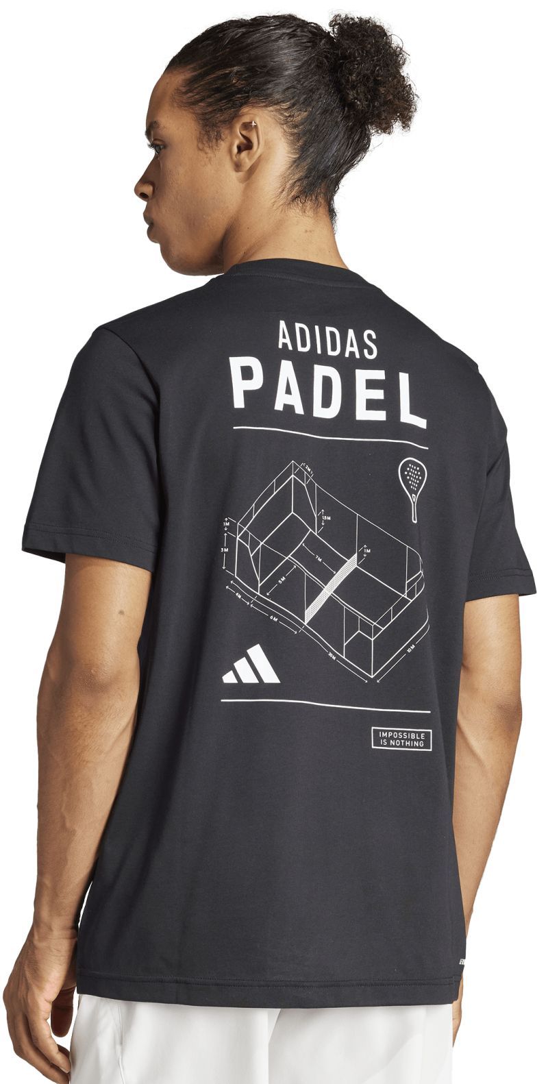 T-shirt Padel Uomo Black