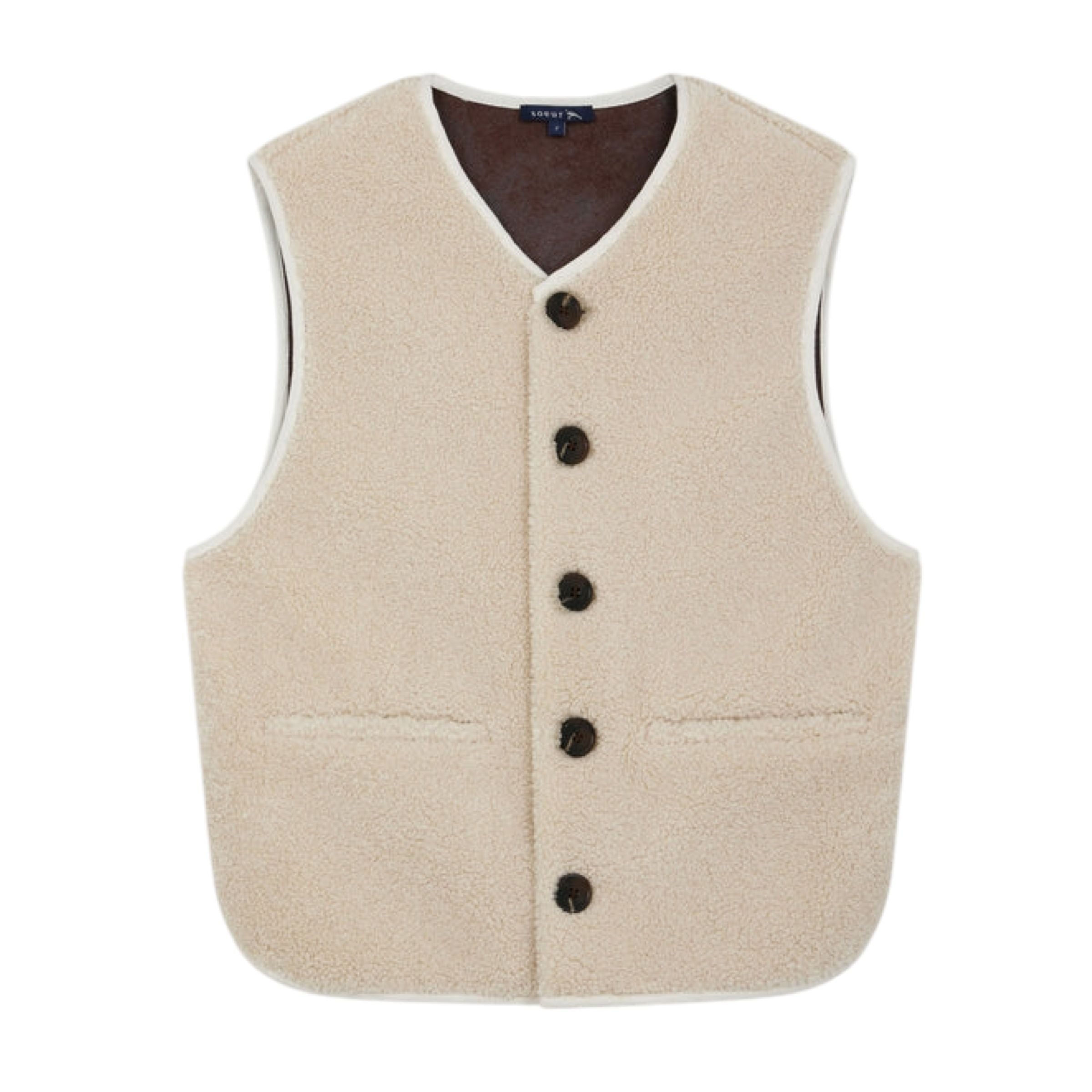 Gilet Fusil Donna Ecru