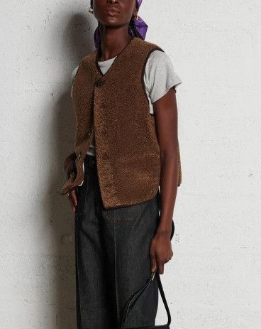 Gilet Fusil Donna Marron