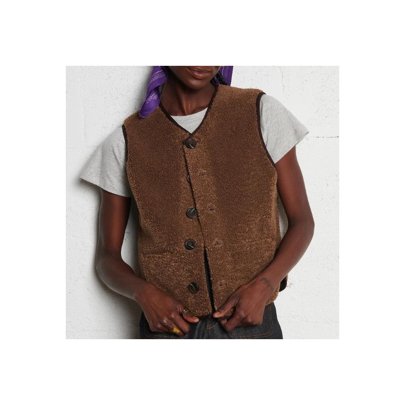 Gilet Fusil Donna Marron