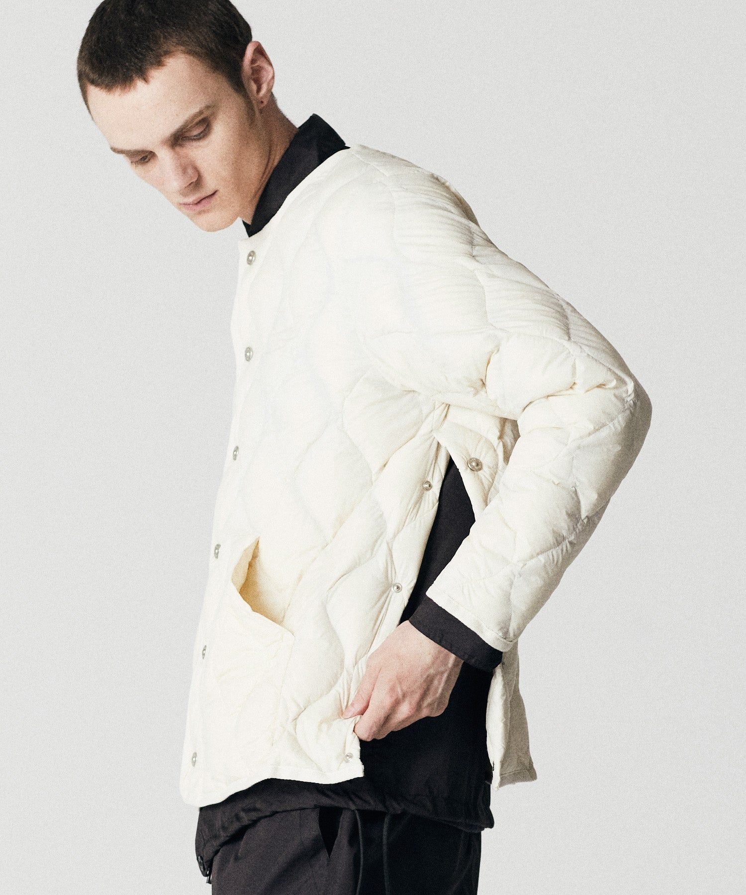 Taion | Giacca Military Crew Neck Off White - Fabbrica Ski Sises