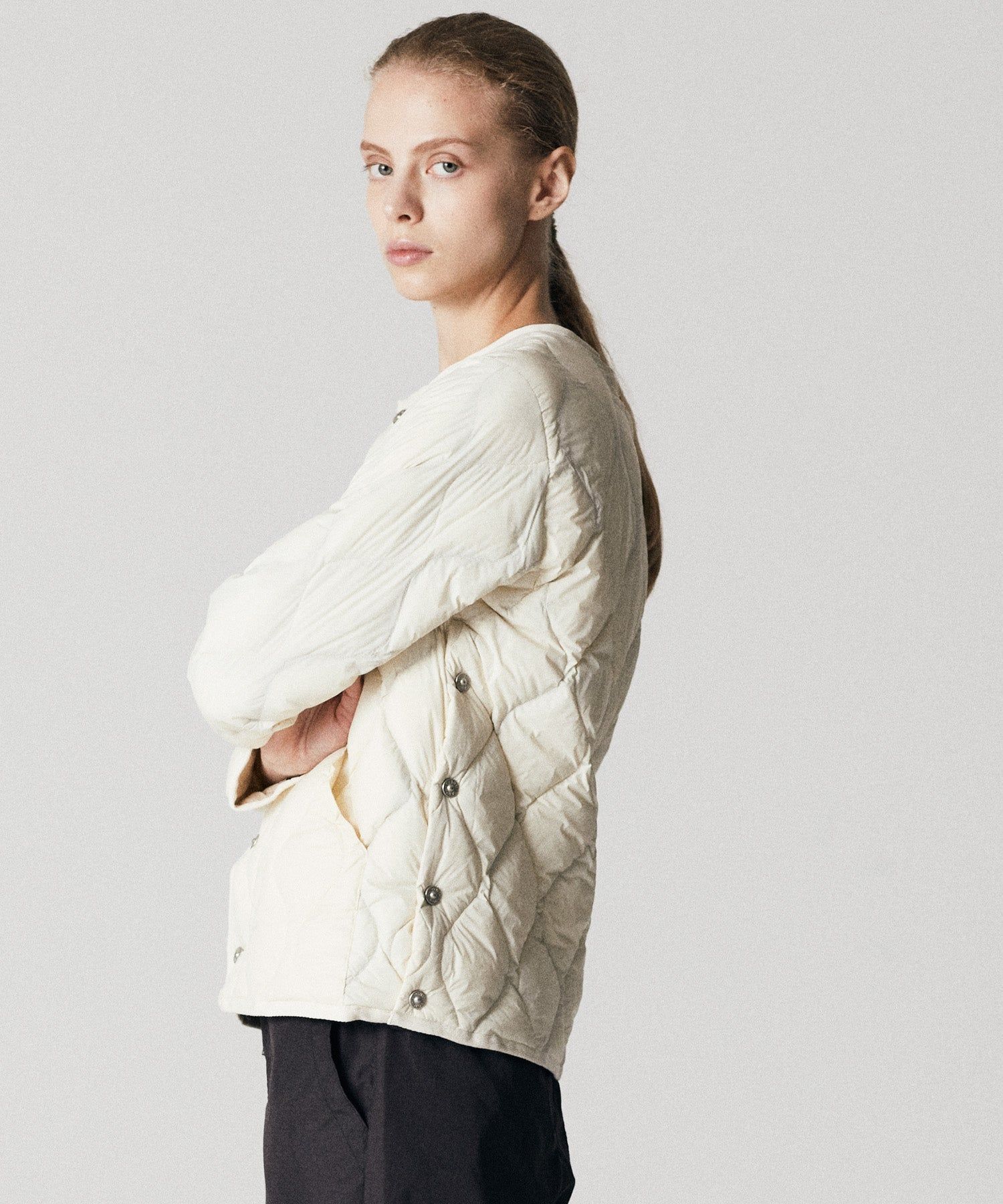 Taion | Giacca Military Crew Neck Off White - Fabbrica Ski Sises