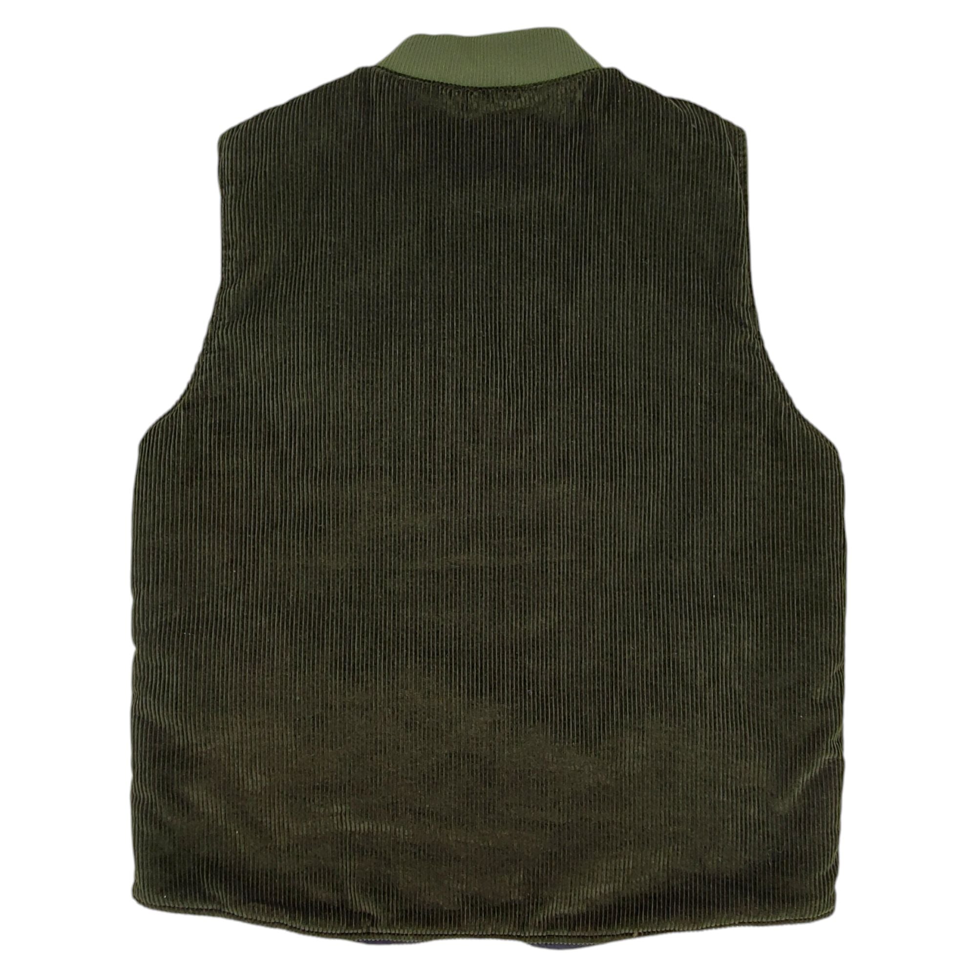 Gilet Corduroy Trapunta Bear Uomo Green