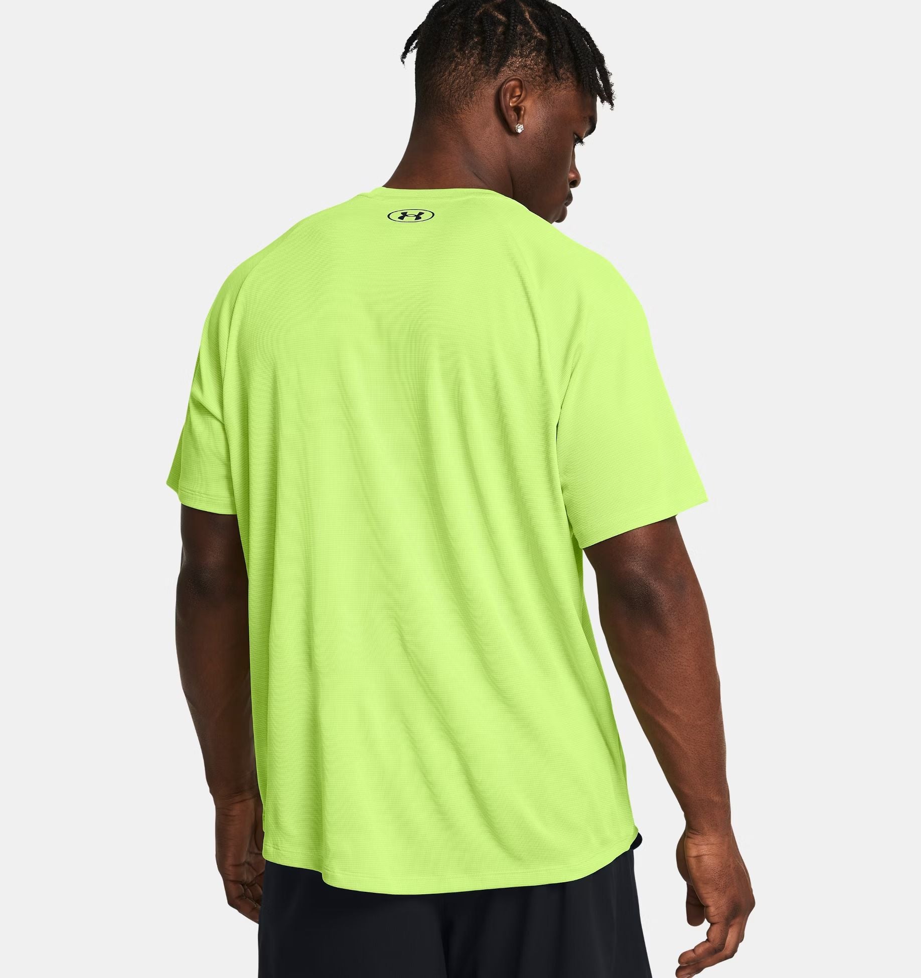 T-shirt Tech Textured Uomo Morph Green/Black