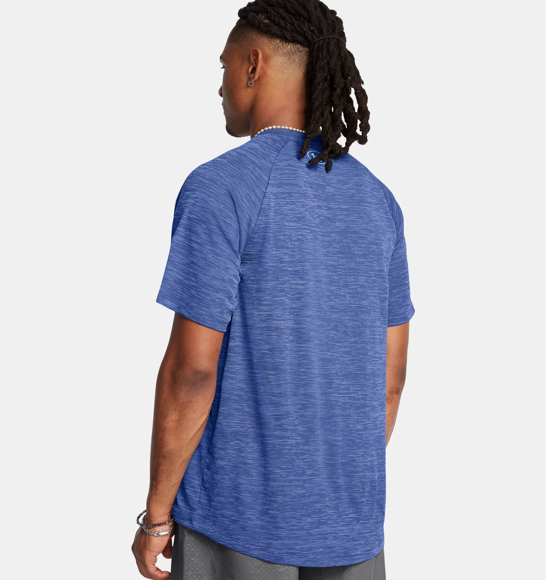 T-shirt Tech Textured Uomo Tech Blue/Horizon Blue