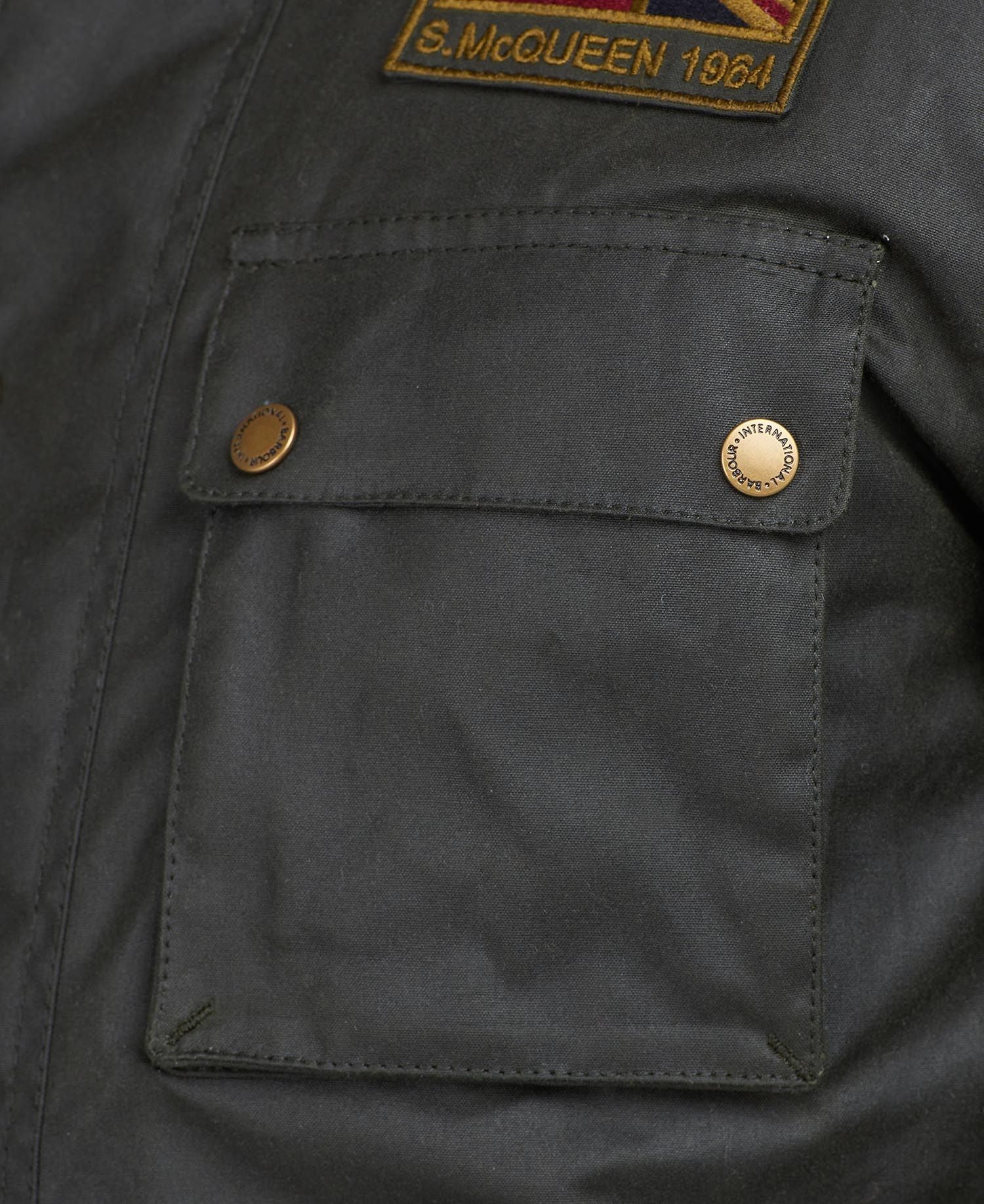 Barbour | Giacca Steve McQueen Uomo Sage - Fabbrica Ski Sises