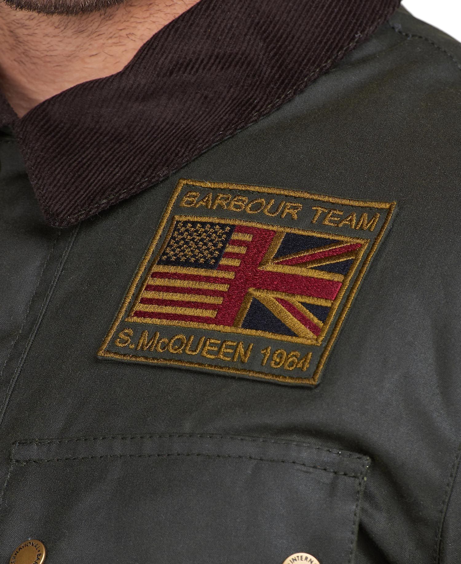 Barbour | Giacca Steve McQueen Uomo Sage - Fabbrica Ski Sises