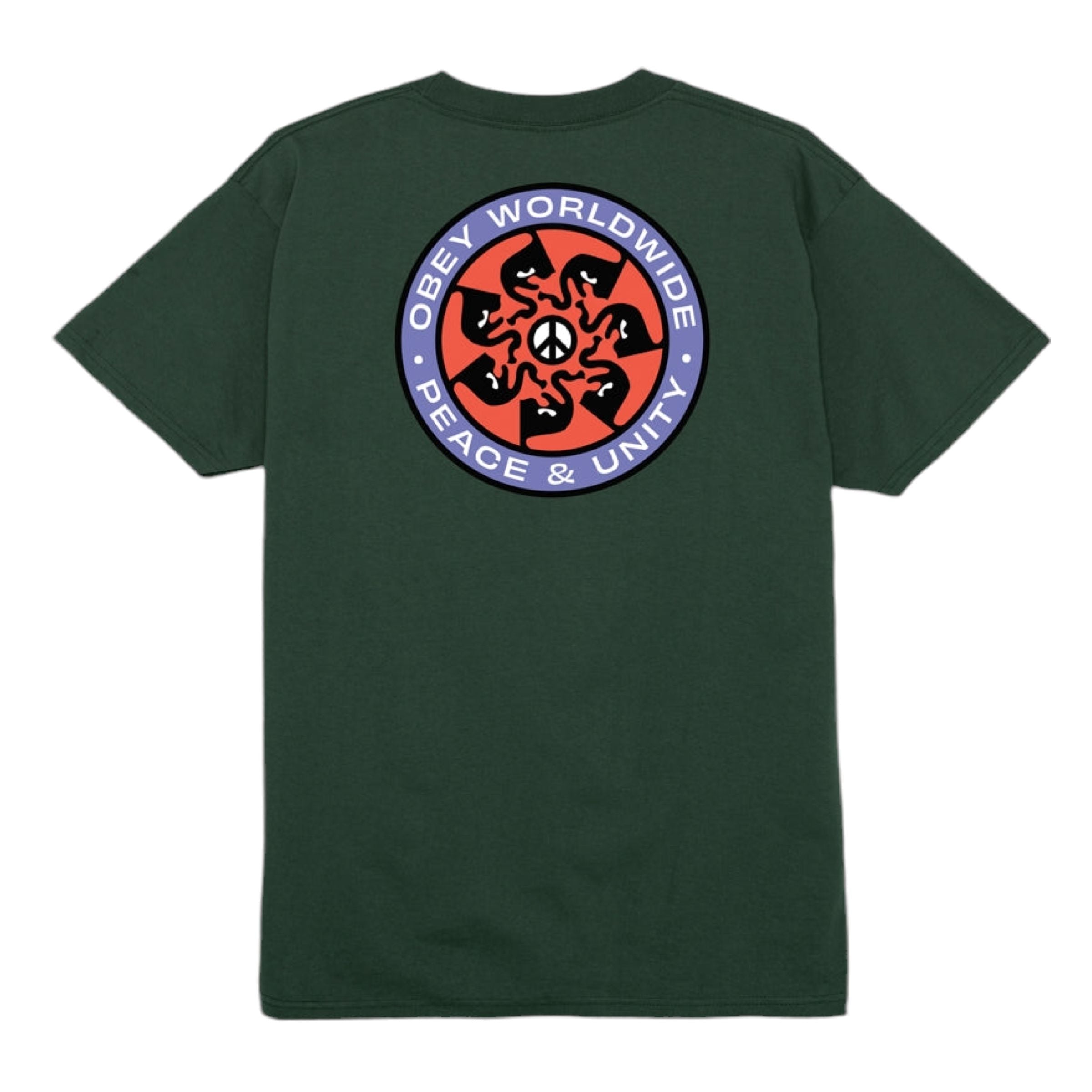 T-shirt Peace Wheel Uomo Forest Green