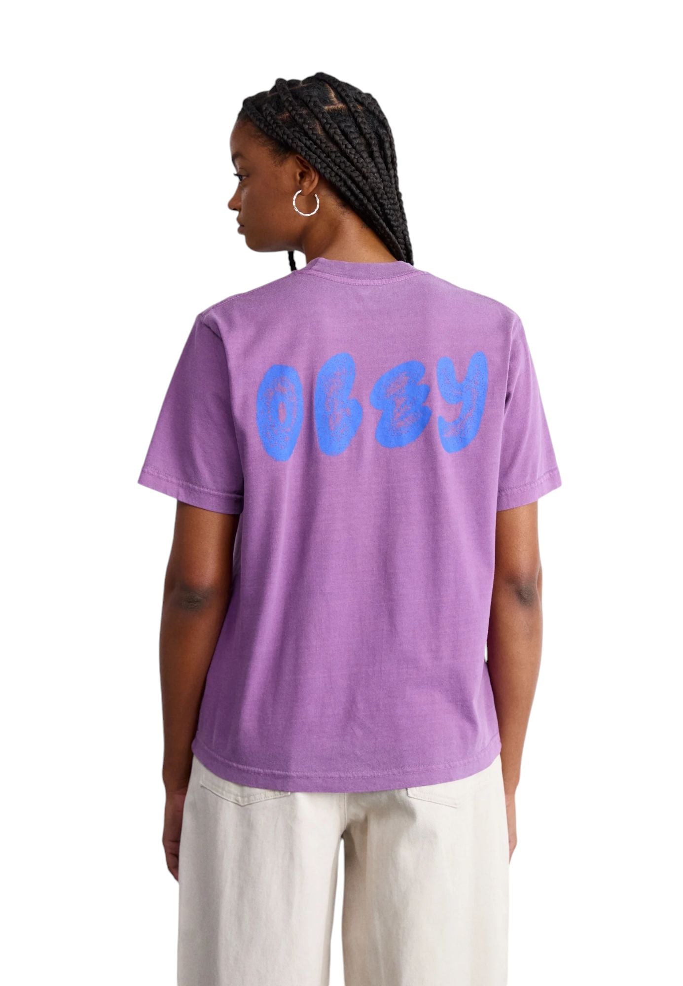 T-shirt Stippled Donna Pigment Purple