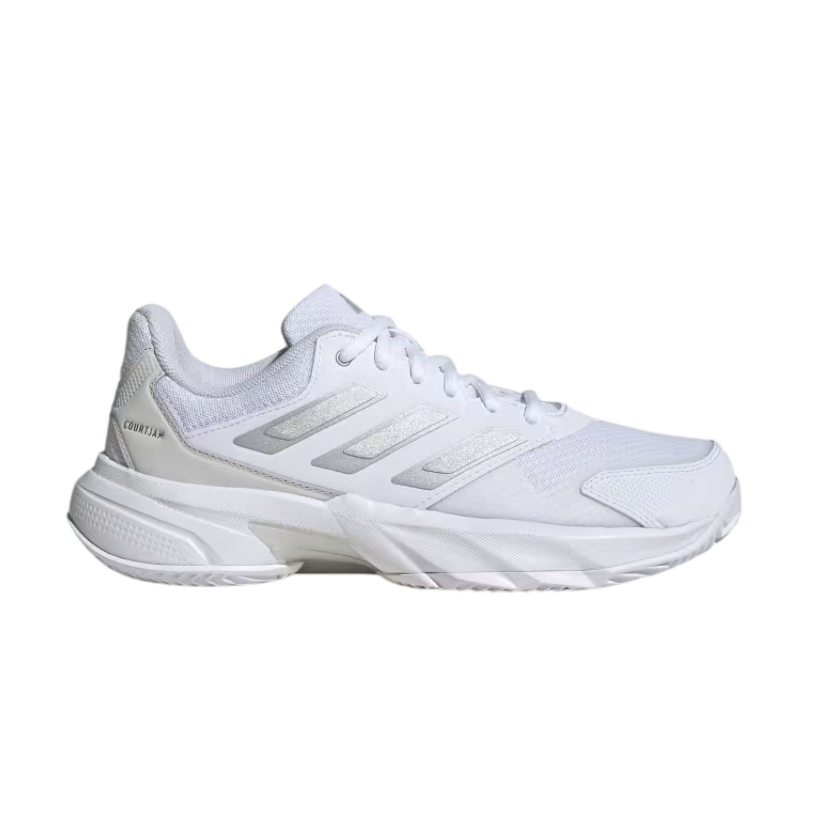 Adidas | Scarpe CourtJam Control 3 Clay Donna Cloud White/Silver Metallic/Grey One - Fabbrica Ski Sises
