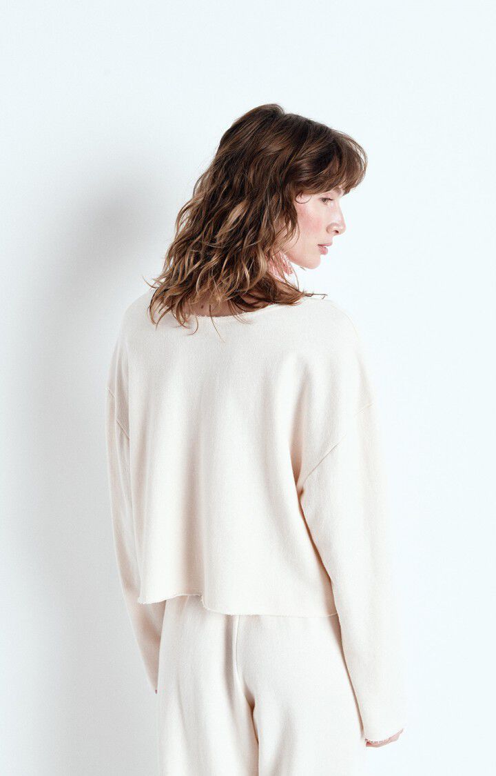 American Vintage | Maglia Ofybow Donna Shortbread Melange - Fabbrica Ski Sises