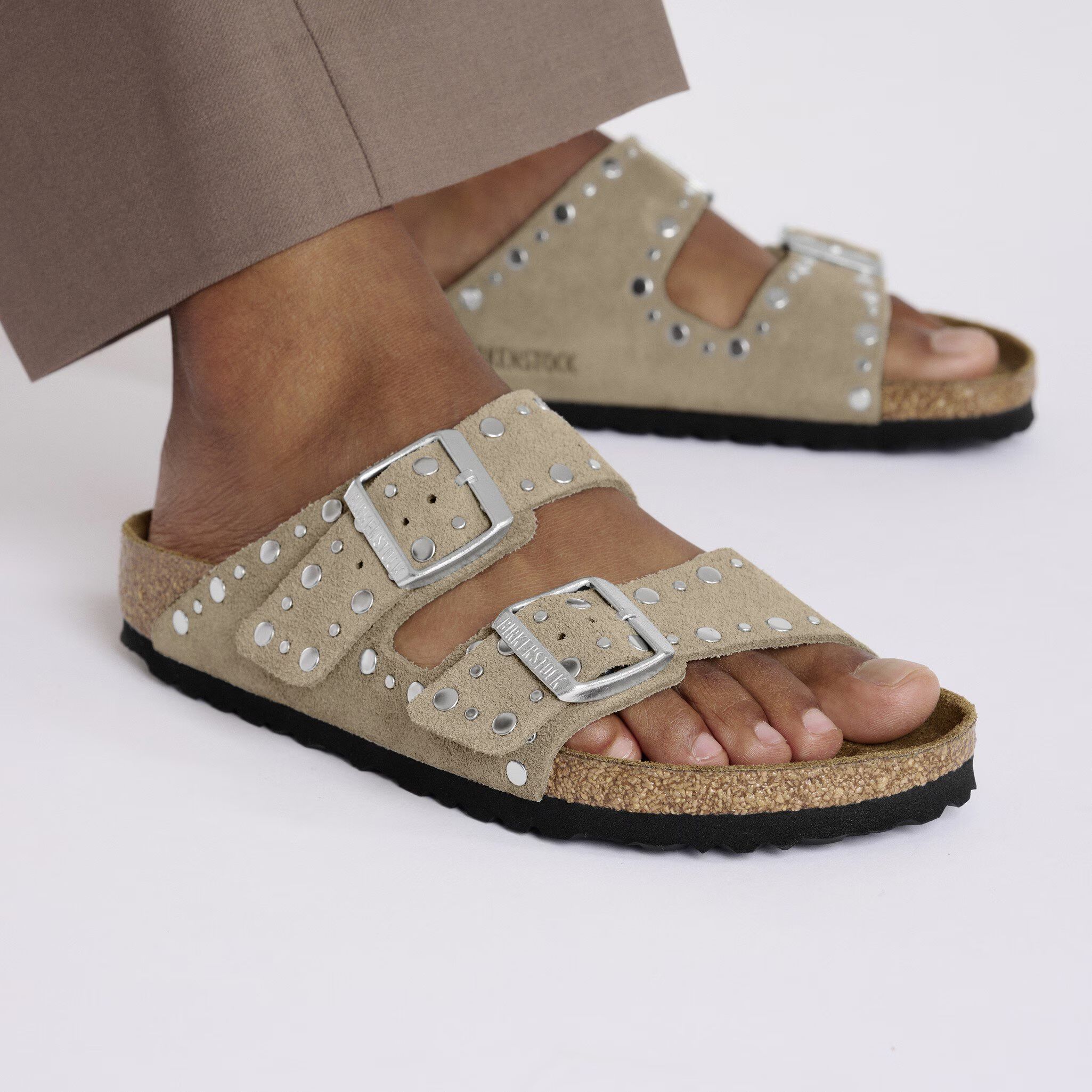 Birkenstock | Sandali Arizona Rivet Donna Taupe - Fabbrica Ski Sises