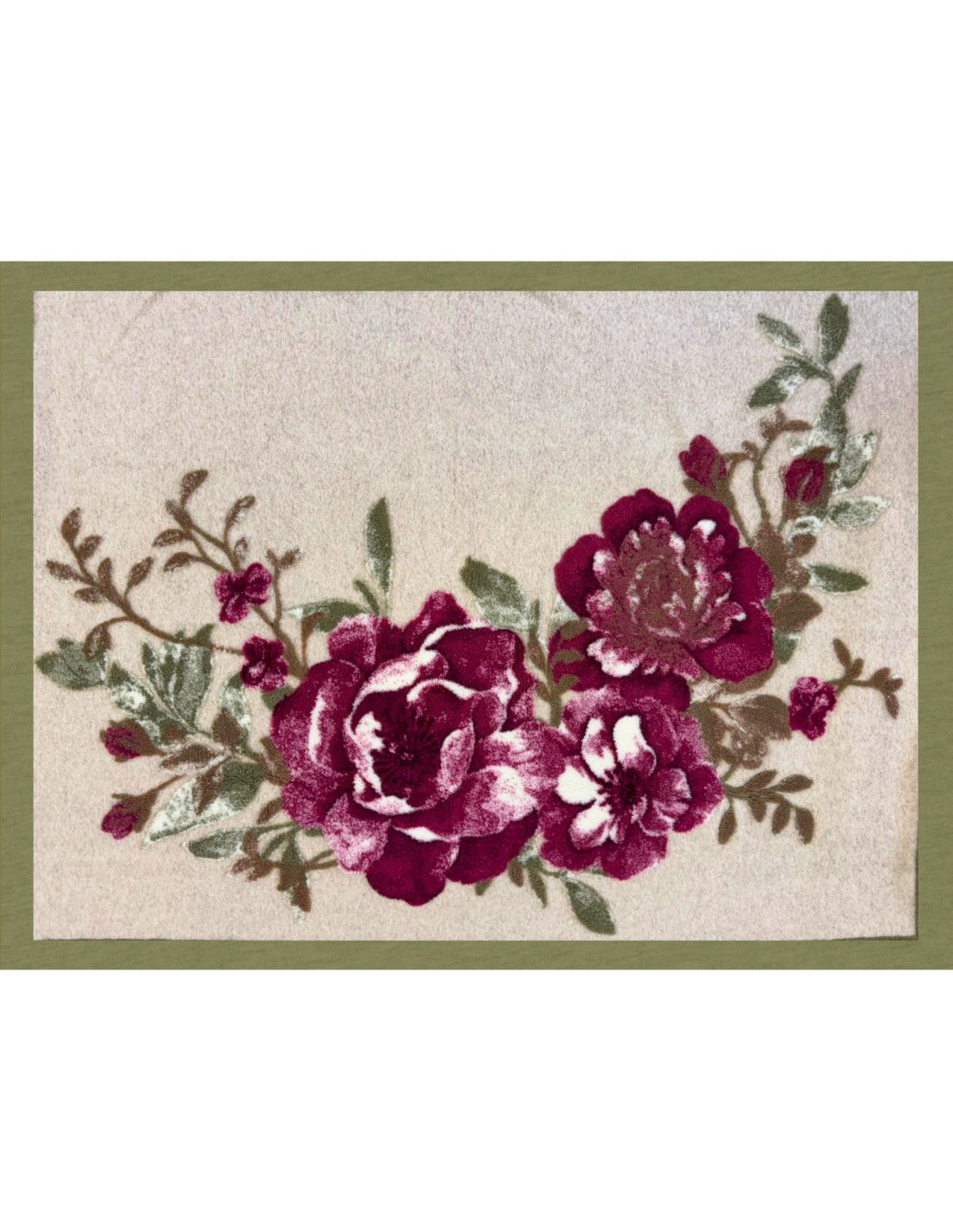 Biella Fabrics | Coperta Marily Natural/Flowery Purple - Fabbrica Ski Sises