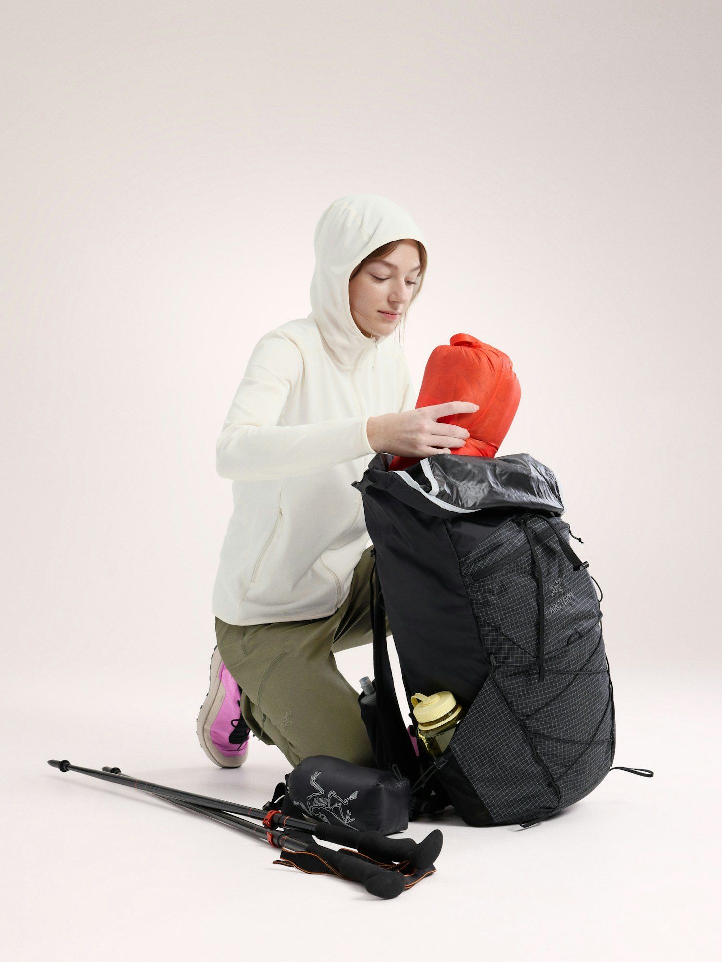 Arc'Teryx | Maglia Kyanite Lightweight Hoody Donna Arctic Silk - Fabbrica Ski Sises