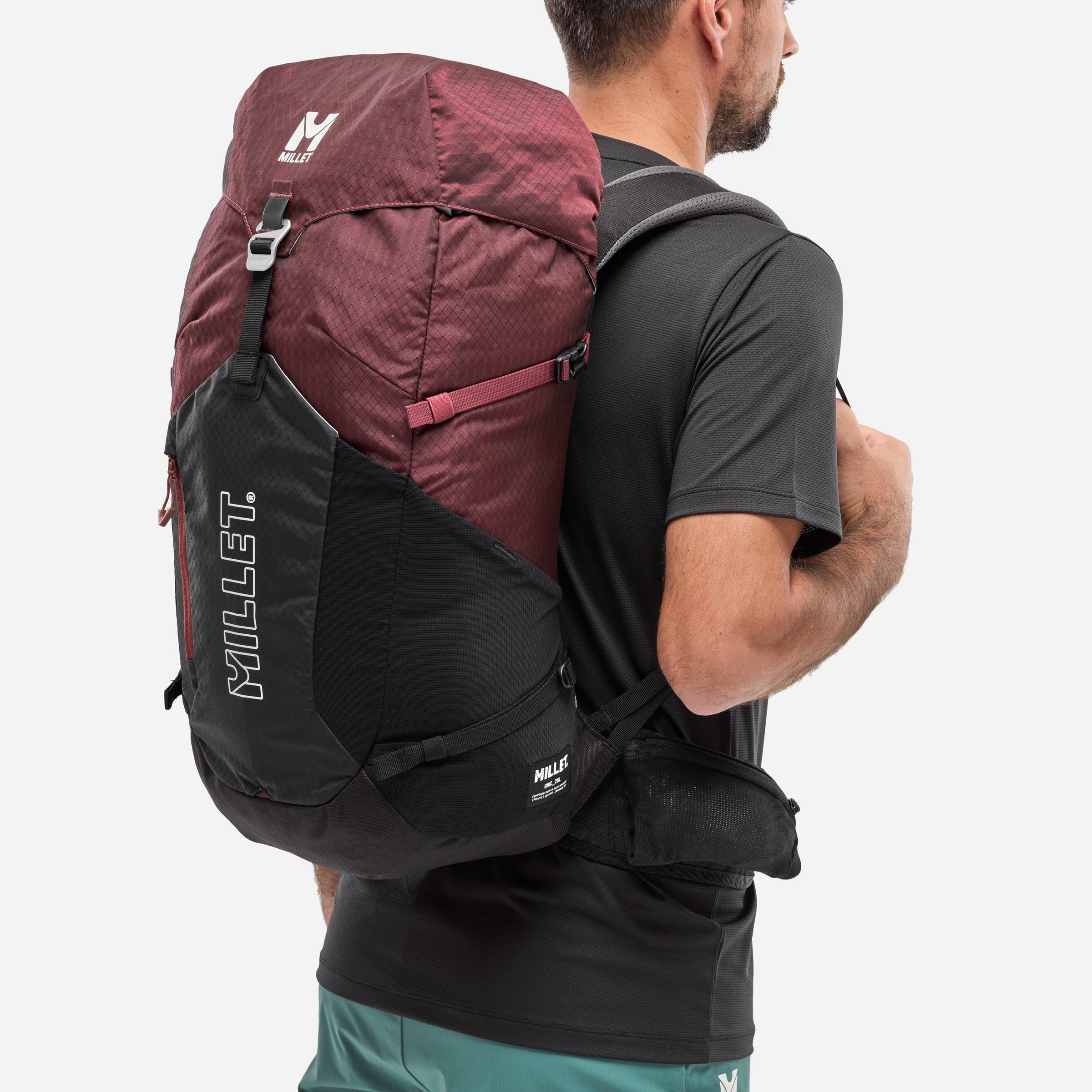 Millet | Zaino Ubic 25 Black/Dark Red - Fabbrica Ski Sises