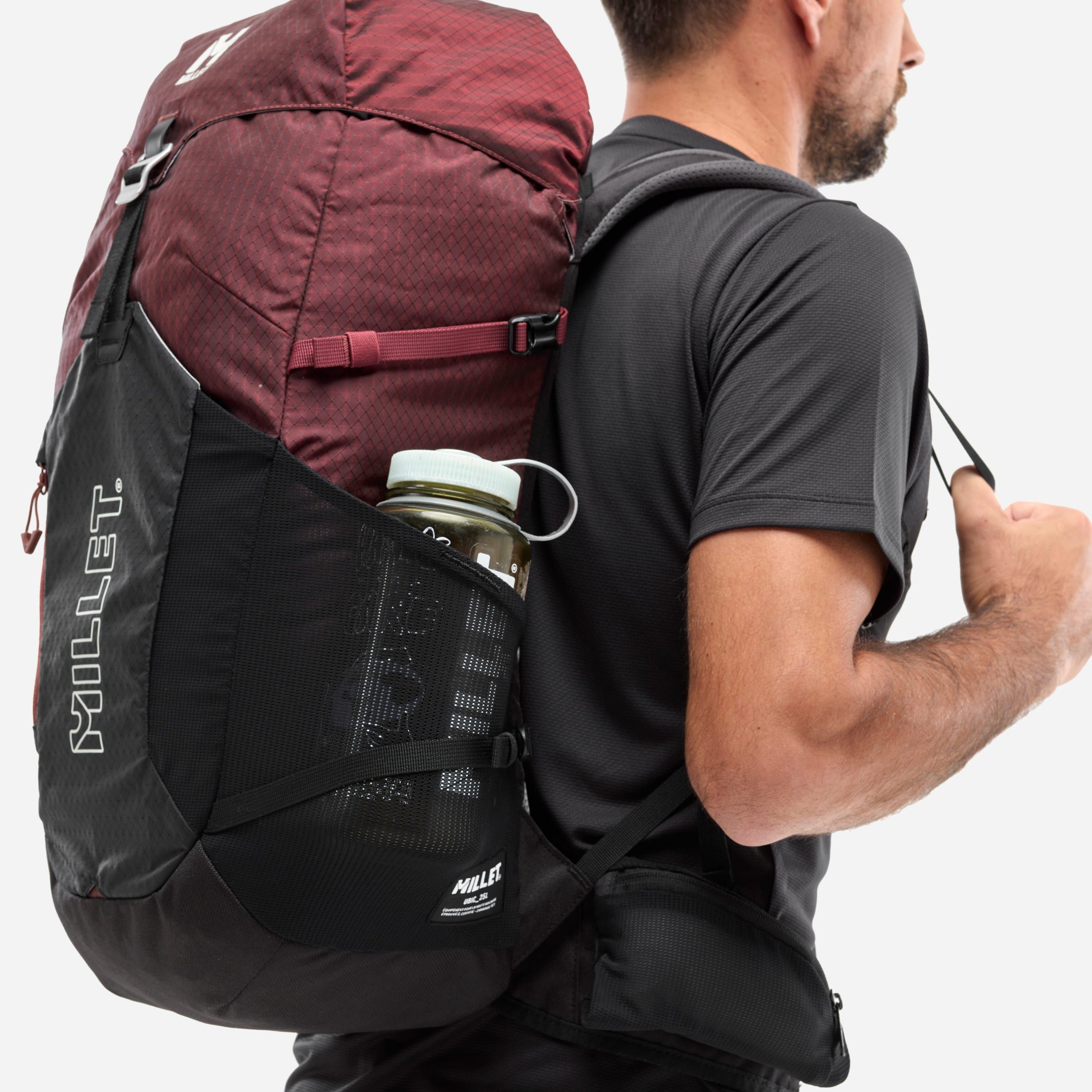 Millet | Zaino Ubic 25 Black/Dark Red - Fabbrica Ski Sises