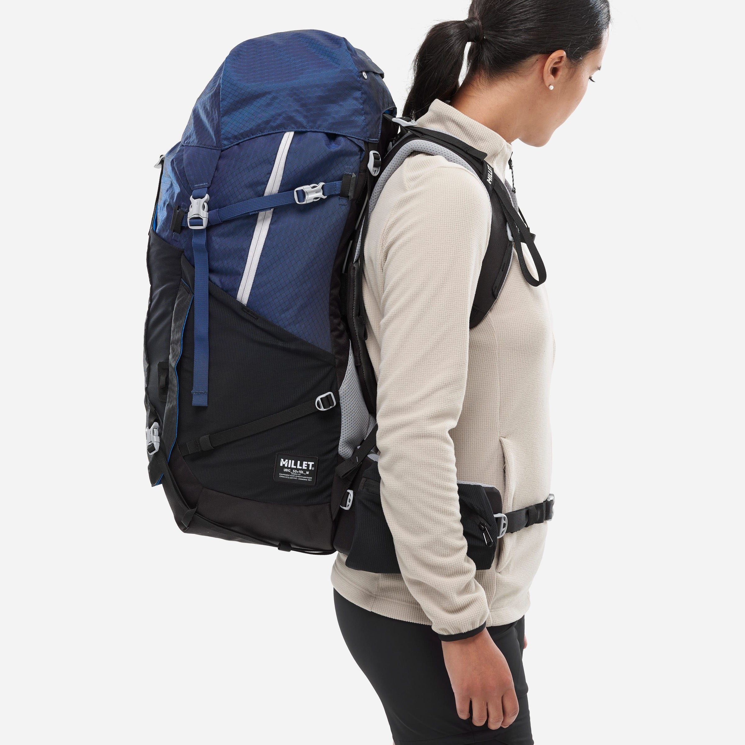 Millet | Zaino Ubic 50+10 Donna Black/Dark Blue - Fabbrica Ski Sises