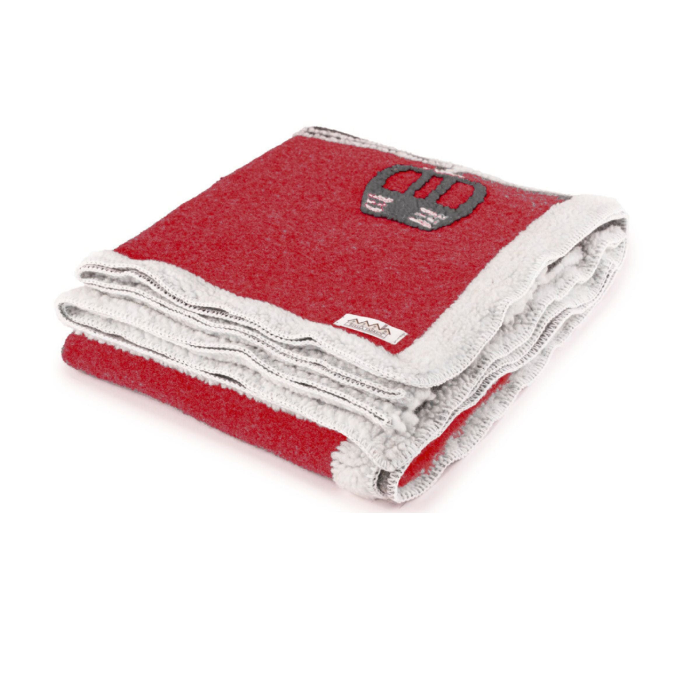 Biella Fabrics | Coperta Altaquota Red/Natural - Fabbrica Ski Sises