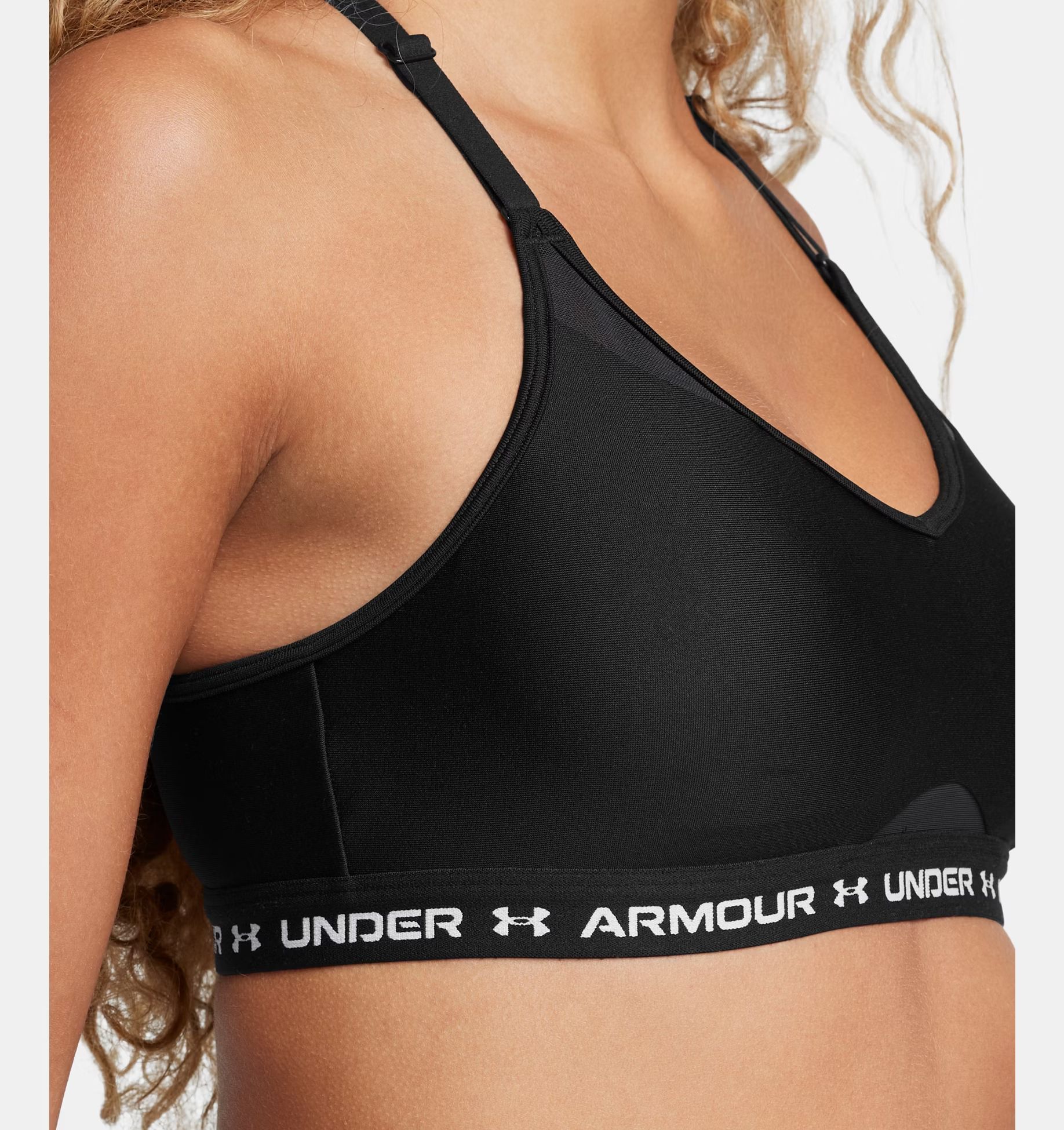 Under Armour | Top Crossback Low Donna BlacK/White - Fabbrica Ski Sises