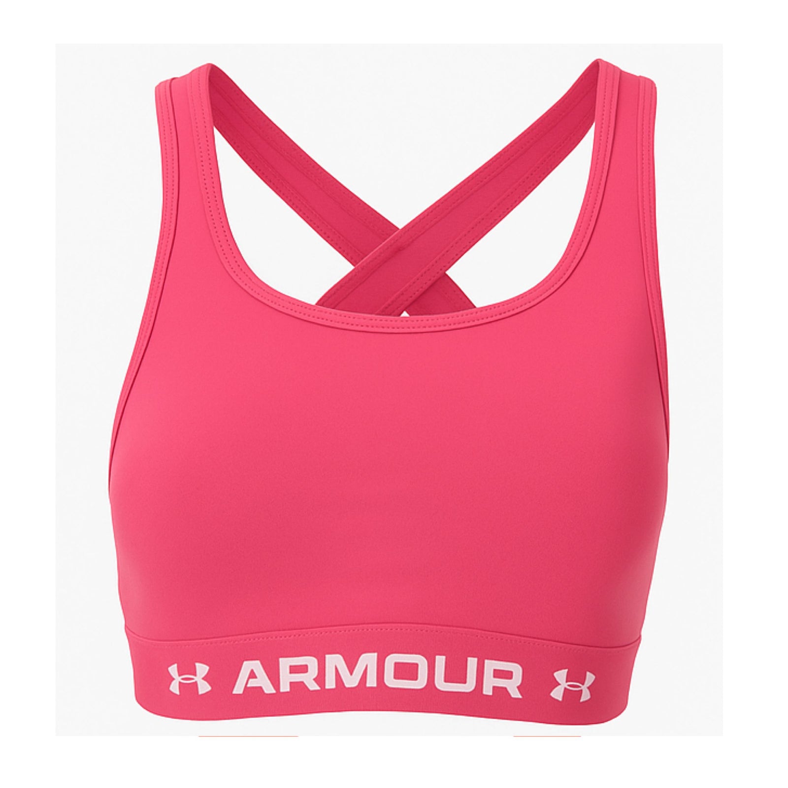 Under Armour | Top Mid Bra Donna Super Pink/White - Fabbrica Ski Sises