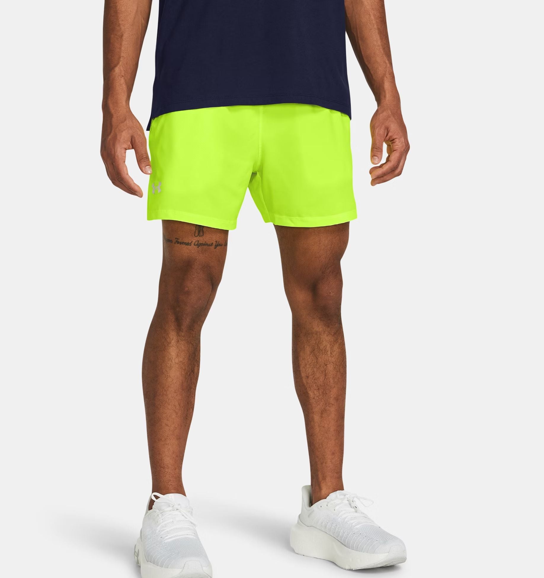 Under Armour | Pantaloncini Launch 5IN Uomo High Vis Yellow/Reflective - Fabbrica Ski Sises