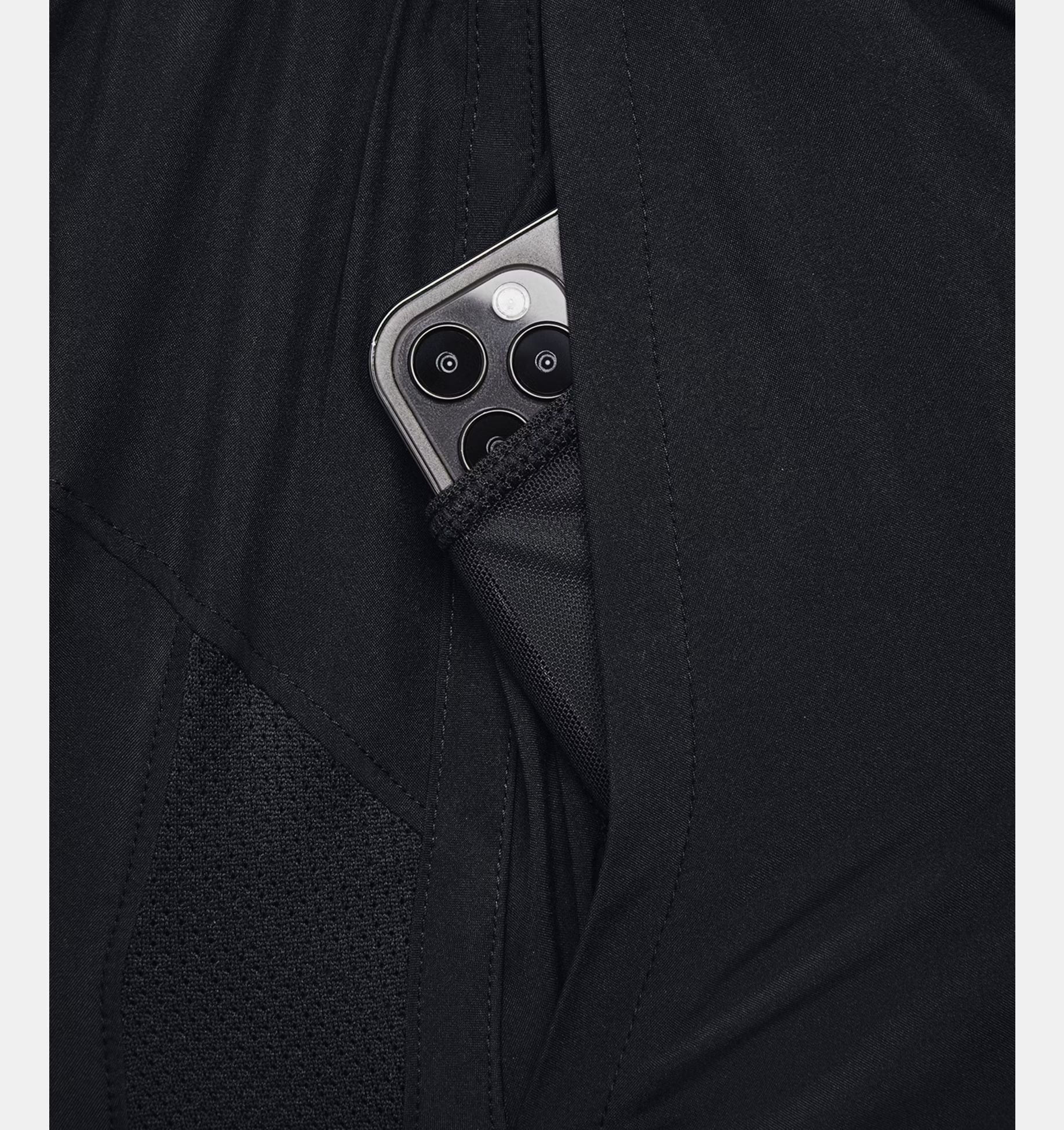 Under Armour | Pantaloncini Launch 5IN Uomo Black/Reflective - Fabbrica Ski Sises