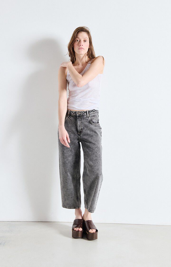 Pantaloni Yopday Boyfriend Donna Grey Salt And Pepper