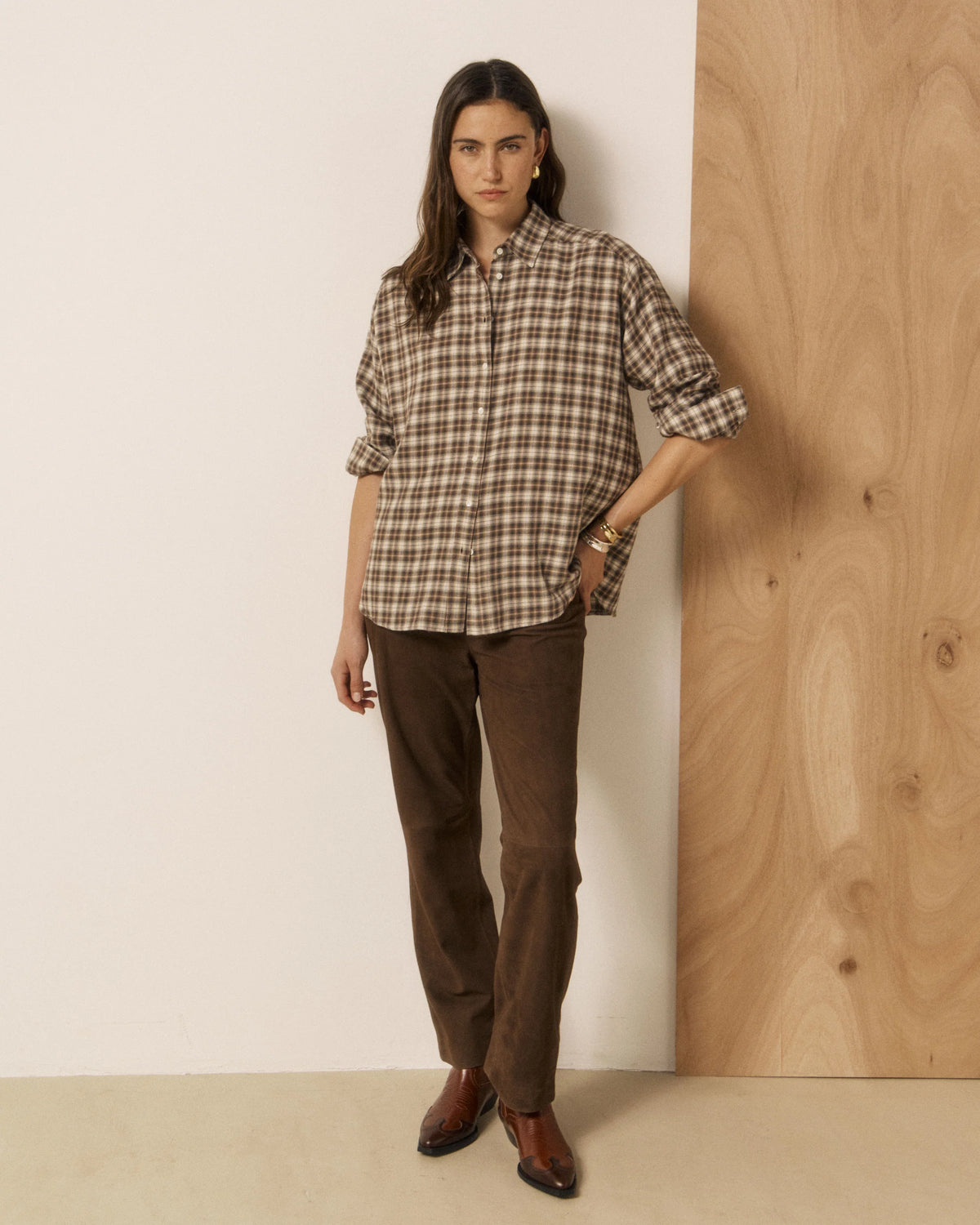 Camicia Cinema Donna Brown
