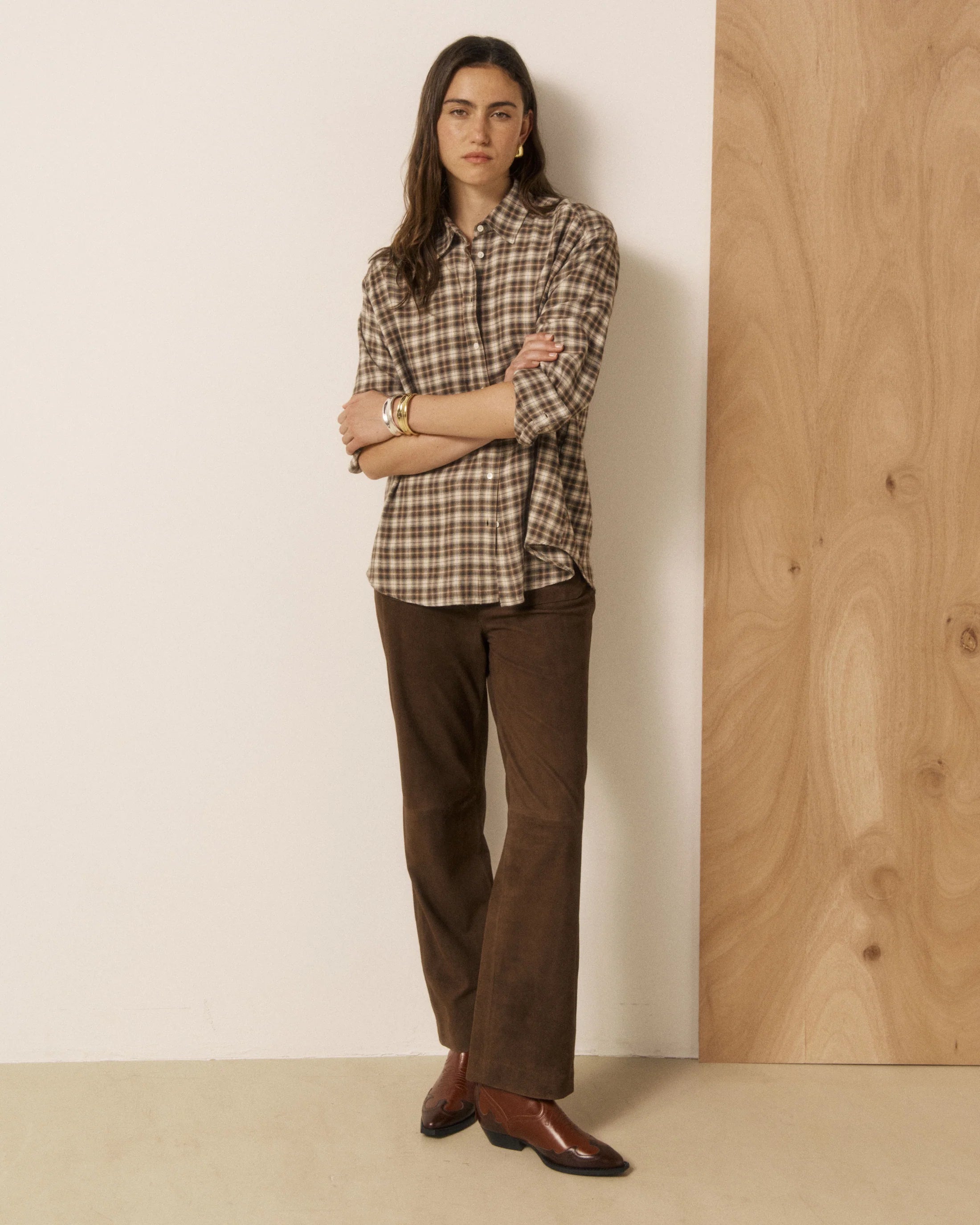 Camicia Cinema Donna Brown