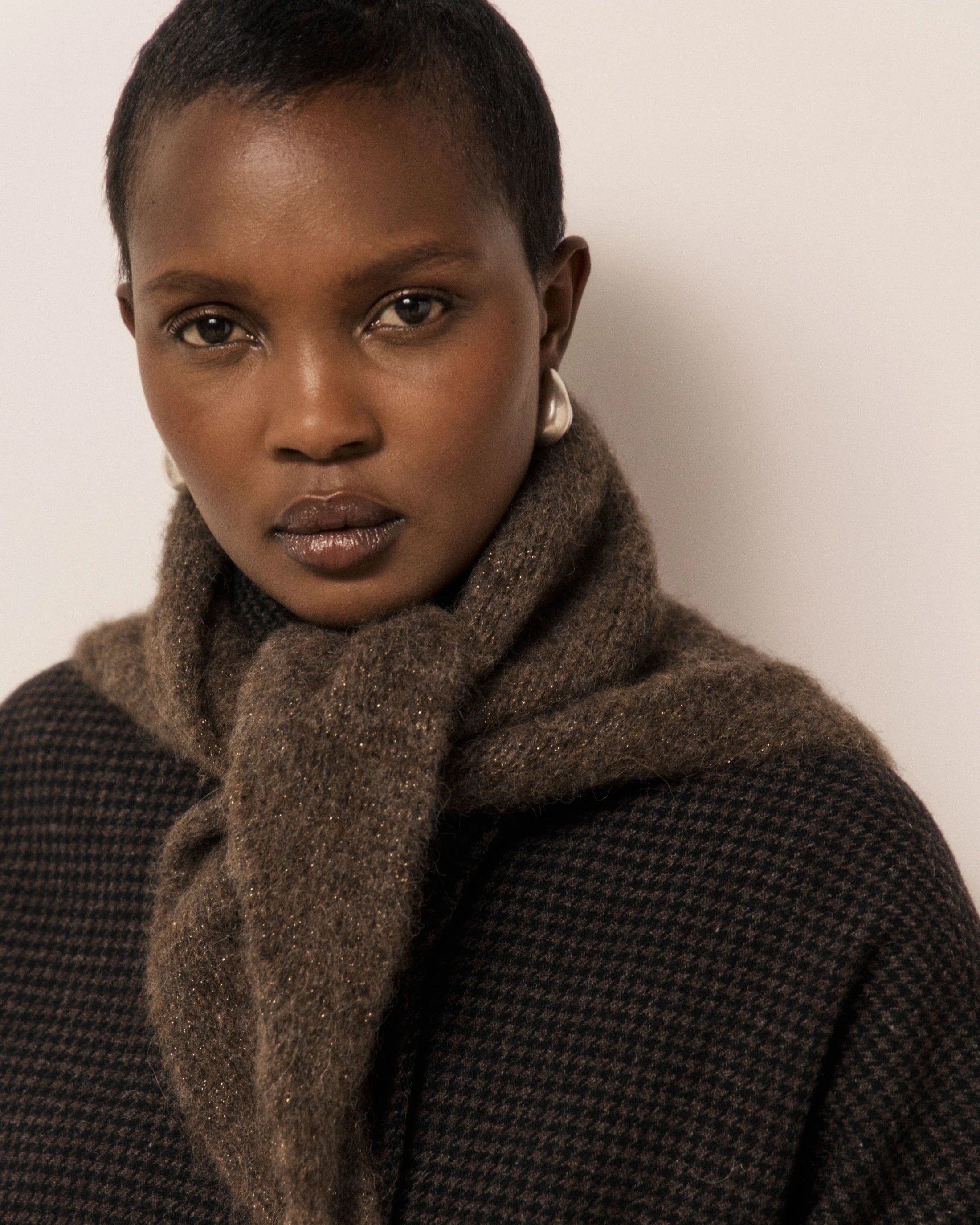 Women's Mekines Scarf Chocolate