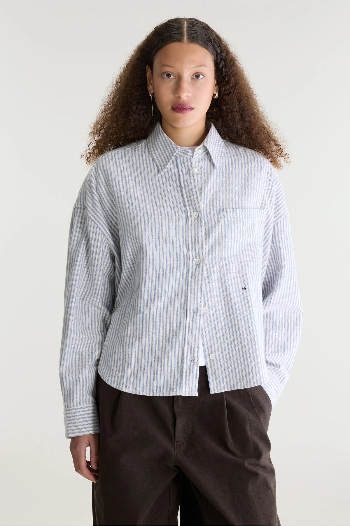 Camicia Jaxie Donna Ultramarine/Off White