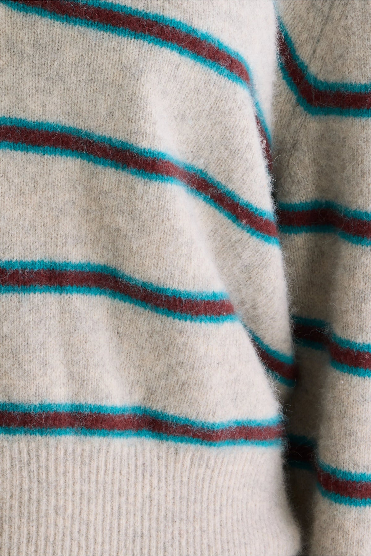 Frau Dussyr Pullover Atlantis/Grenat/Light Grey