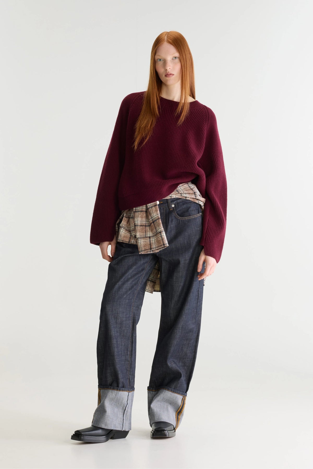 Maglia Dorou Cropped Donna Wine