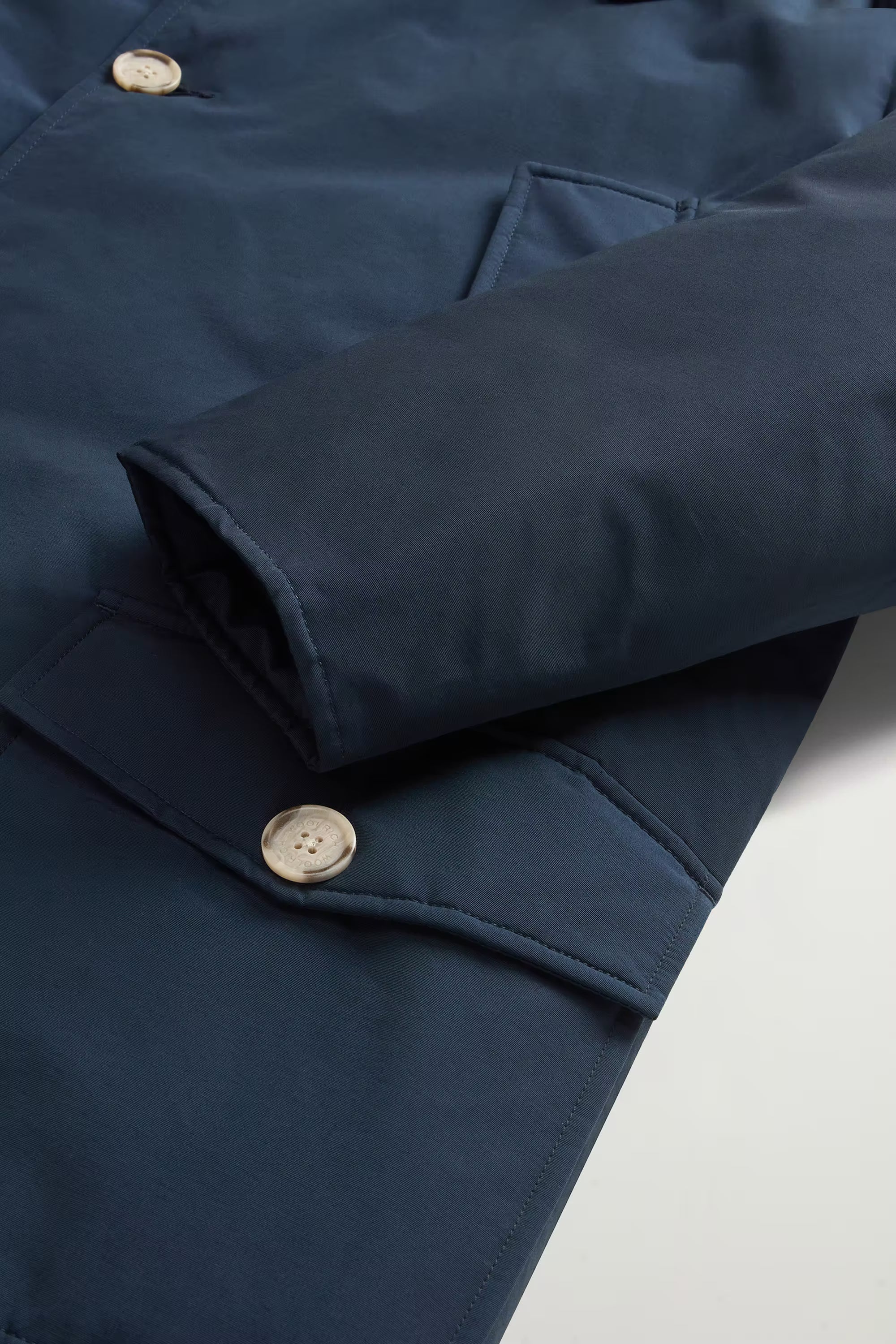 Mann Arctic Detachable Fur Parka Melton Blue